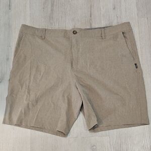 O'Neill Men's Hybrid Hyperdry Size 42 Beige Flat Front Shorts